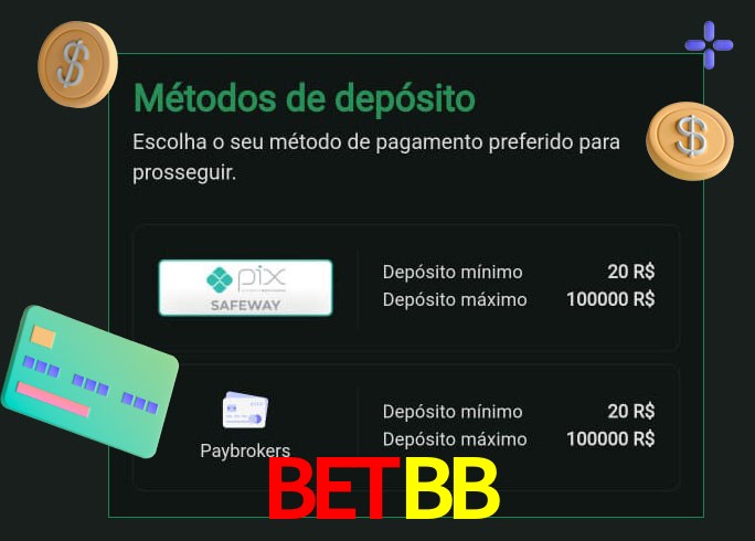 O cassino BetBB oferece uma grande variedade de métodos de pagamento